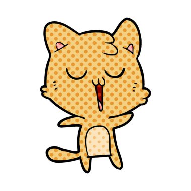  vektör çizim karikatür kedi şarkı