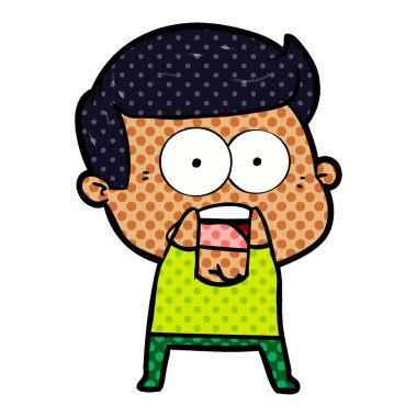 vektör çizim karikatür dostum şok