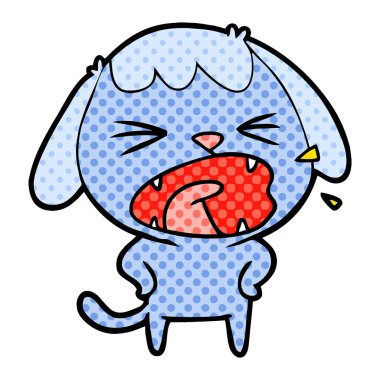 Çizgi film köpeğinin vektör çizimi