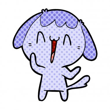 Çizgi film köpeğinin vektör çizimi