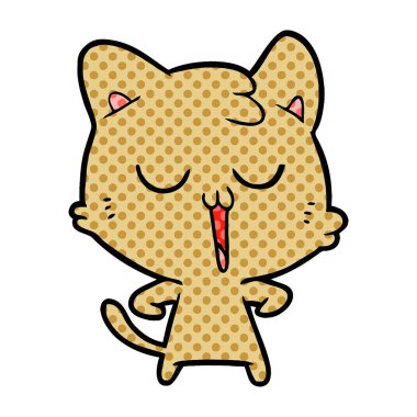  vektör çizim karikatür kedi şarkı