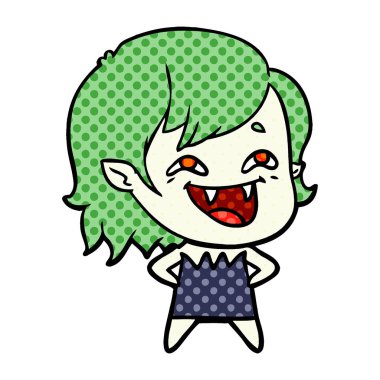 gülen vampir kız çizgi film