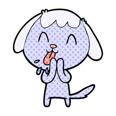 Çizgi film köpeğinin vektör çizimi