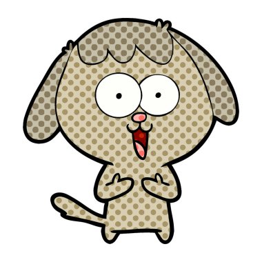 Çizgi film köpeğinin vektör çizimi