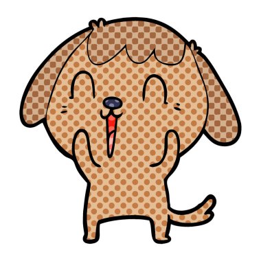 Çizgi film köpeğinin vektör çizimi