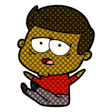 vektör çizim karikatür adam