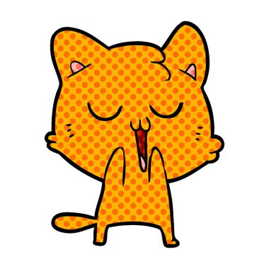  vektör çizim karikatür kedi şarkı