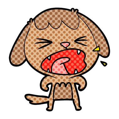 Çizgi film köpeğinin vektör çizimi