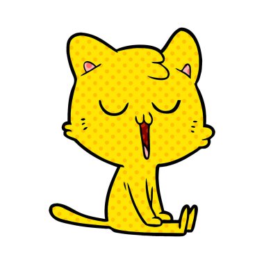  vektör çizim karikatür kedi şarkı