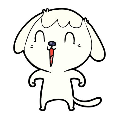 Çizgi film köpeğinin vektör çizimi