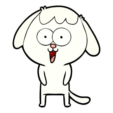 Çizgi film köpeğinin vektör çizimi