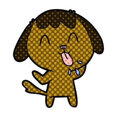 Çizgi film köpeğinin vektör çizimi