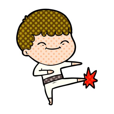 vektör çizim karikatür mutlu çocuk