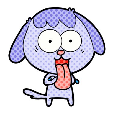 Çizgi film köpeğinin vektör çizimi