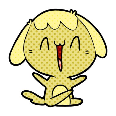 Çizgi film köpeğinin vektör çizimi