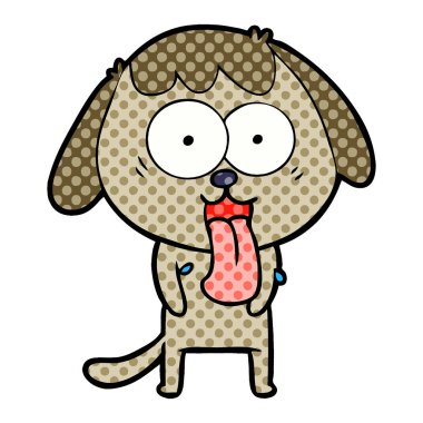 Çizgi film köpeğinin vektör çizimi