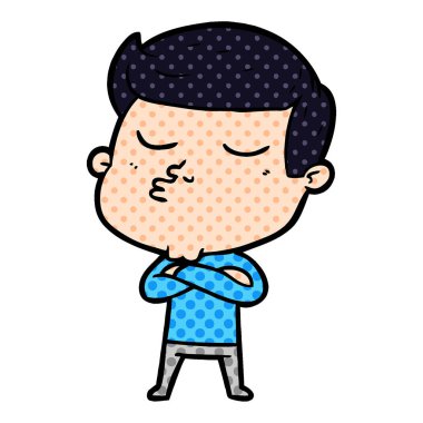 surat asmayı karikatür modeli adam