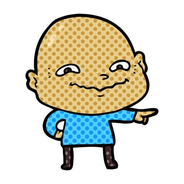 vektör çizim karikatür ürpertici adam