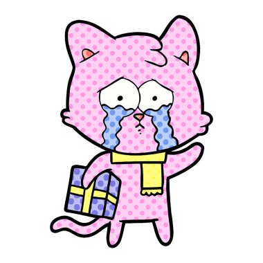 Çizgi film kedisinin vektör çizimi