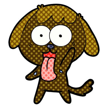 Çizgi film köpeğinin vektör çizimi