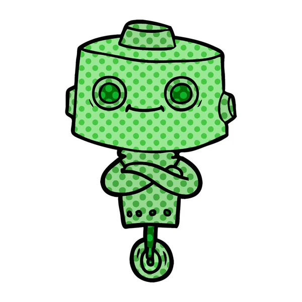 Ilustración Vectorial Del Robot Dibujos Animados — Vector de stock