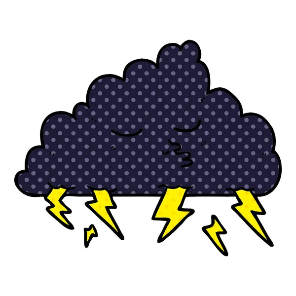 Vektor Illustration Der Cartoon Sturmwolke — Stockvektor