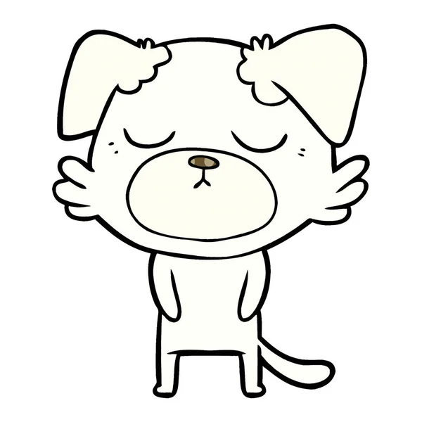 かわいい犬のベクトルイラスト — ストックベクタ