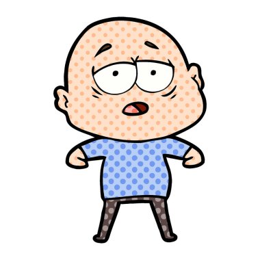 yorgun kel adam çizgi film