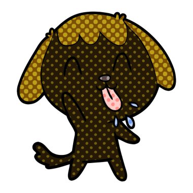 Çizgi film köpeğinin vektör çizimi