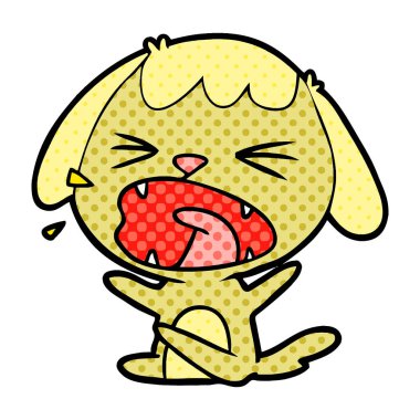 Çizgi film köpeğinin vektör çizimi