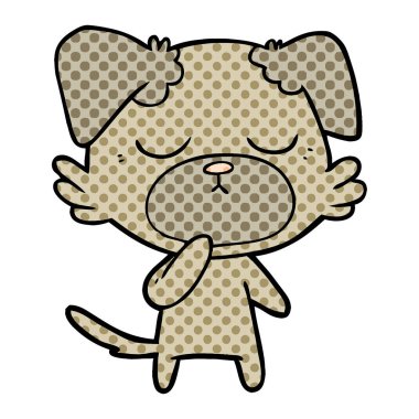 Çizgi film köpeğinin vektör çizimi