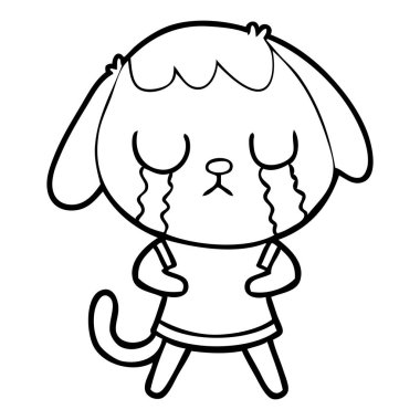 Çizgi film köpeğinin vektör çizimi