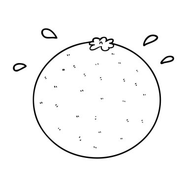 çizgi film turuncu vektör çizim