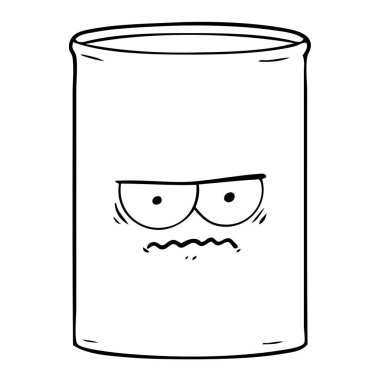 vektör çizim karikatür petrol davul