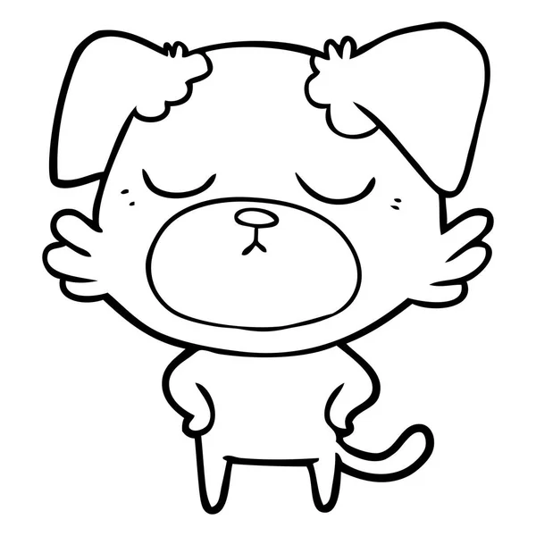 かわいい犬のベクトルイラスト — ストックベクタ