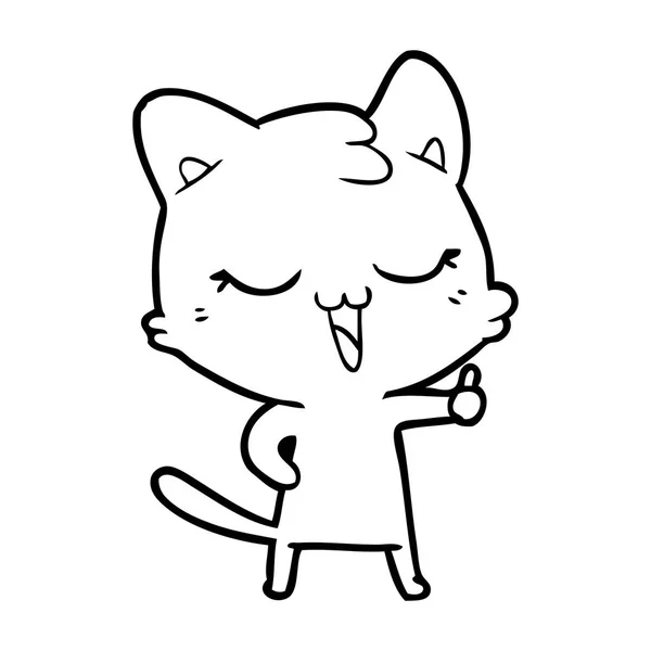 Εικονογράφηση Φορέα Της Γάτας Κινουμένων Σχεδίων — Διανυσματικό Αρχείο
