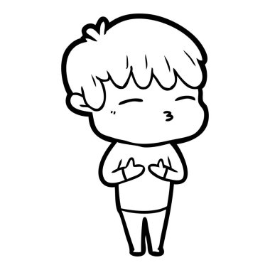 vektör çizim karikatür dostum sinirli