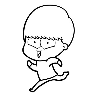 vektör çizim karikatür mutlu çocuk