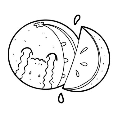 çizgi film turuncu vektör çizim