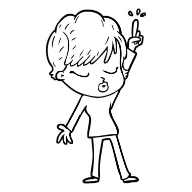 çizgi film gözleri kadınla kapat