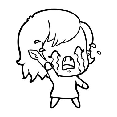 ağlayan vampir kız çizgi film