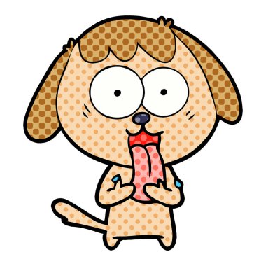 Çizgi film köpeğinin vektör çizimi