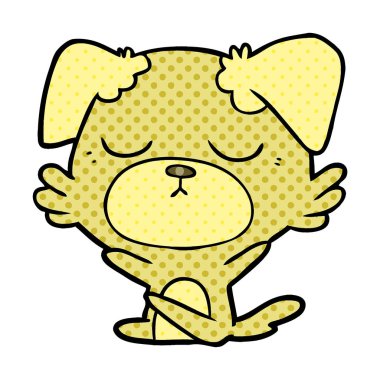 Çizgi film köpeğinin vektör çizimi