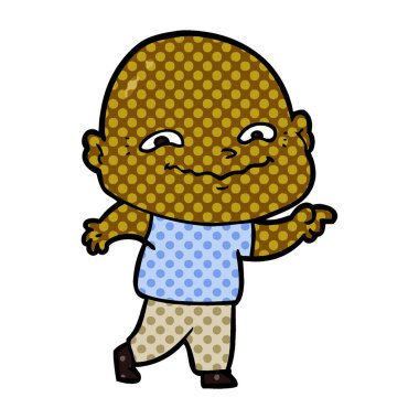 vektör çizim karikatür ürpertici adam