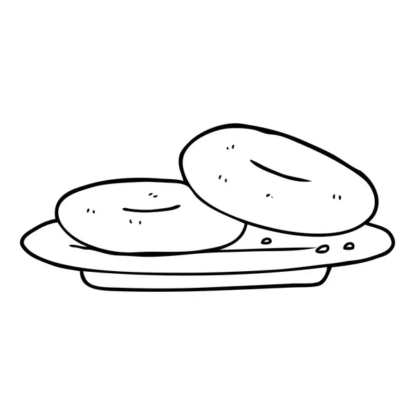 Vectorillustratie Van Cartoon Donuts — Stockvector