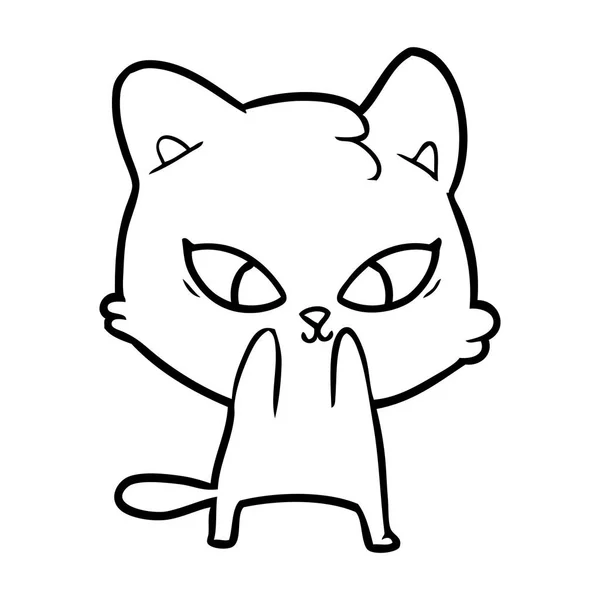 귀여운 고양이의 — 스톡 벡터