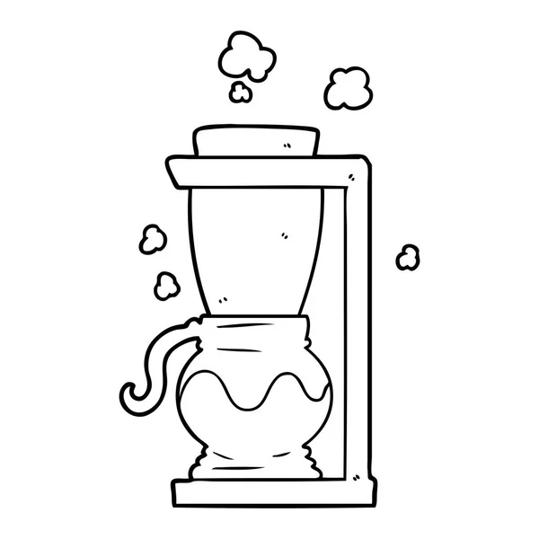 Cartoon Filter Koffie Machine — Stockvector