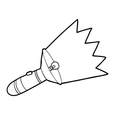 vektör çizim karikatür meşale