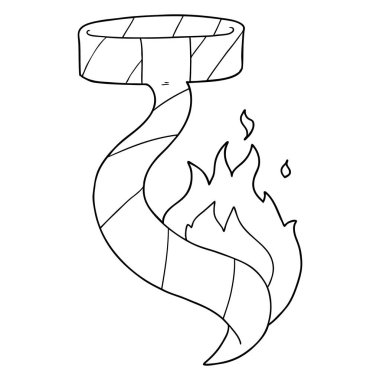 vektör çizim karikatür kravat