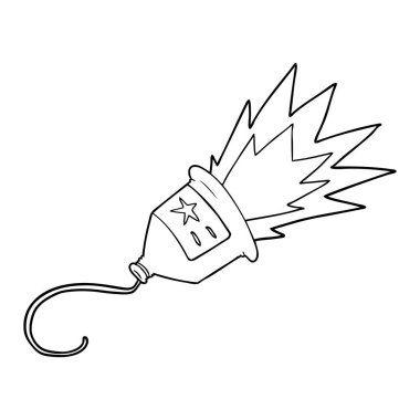 parti popper karikatür vektör çizim